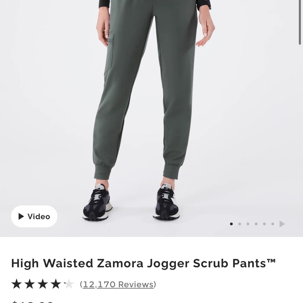 High Waisted Zamora Jogger Scrub Pants